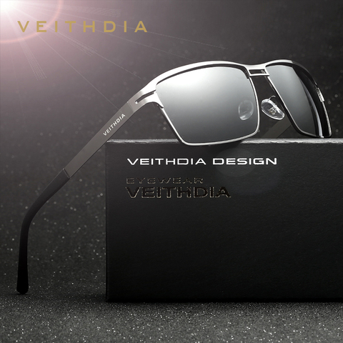 VEITHDIA Brand Stainless Steel Men's Sun Glasses Polarized Oculos masculino Male Eyewear Accessories Sunglasses For Men 2711 ► Photo 1/5