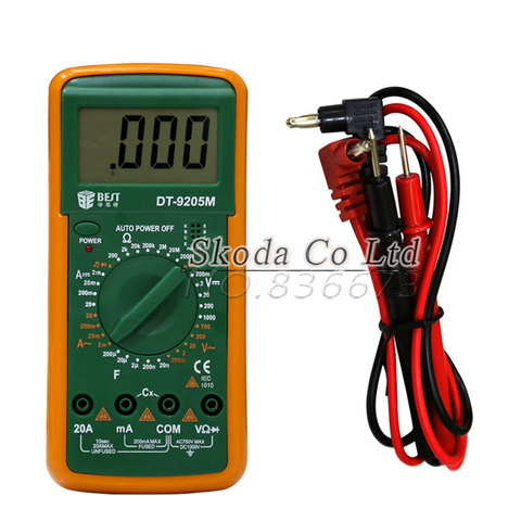 Free Shipping Upgraded Version BEST 9205M Handheld LCD Screen Digital Multimeter With Buzzer ► Photo 1/5