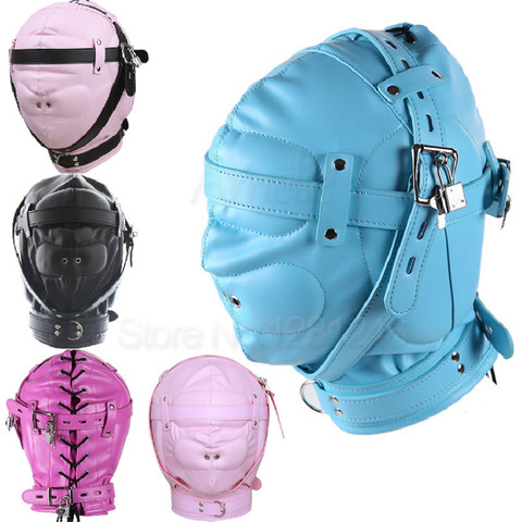 Superior PU Leather Fetish SM Hood Headgear With Mouth Ball Gag BDSM Bondage Sex Mask Hood Toys Adult Games Sex Toys For Couples ► Photo 1/6