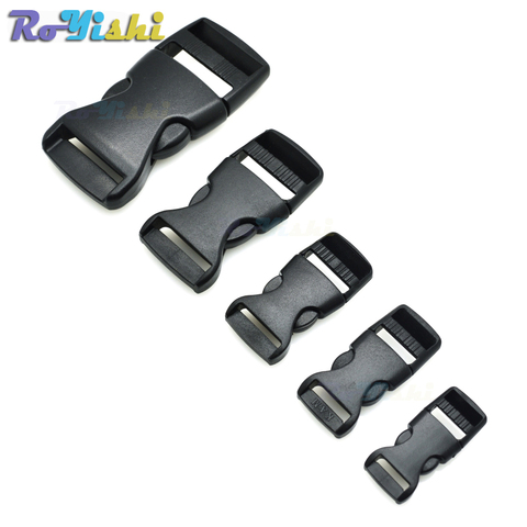 10pcs/pack Plastic Side Release Buckles For Paracord Bracelet / Backpack Black ► Photo 1/6