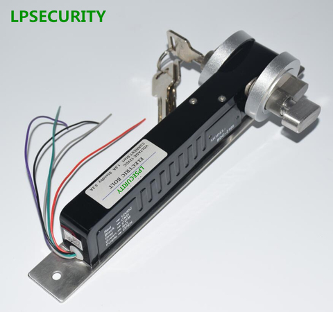 LPSECURITY Fail Secure 24VDC/12VDC 5 line Electric Drop Bolt Lock manual Keys For Access Control System Electric Deadbolt ► Photo 1/5