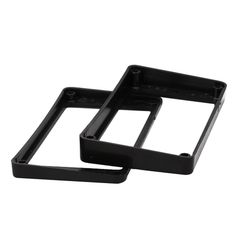 Tooyful 2Pcs Cream Black Curved Plastic Humbucker Pickups Frames Holder Mounting Rings for Electric Guitar Parts Accessories ► Photo 1/5