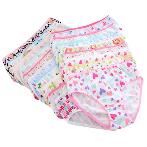 6pcs/set Baby Panties Cotton Kids Underpants Baby Girl Print Briefs Panties For Girls Children's Underpants Random Color ► Photo 1/6