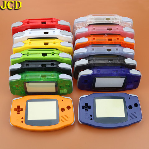 JCD 1pcs Plastic Shell cover for GBA Console Housing Shell Case + Screen Lens Protector + Stick Label for Gameboy Advance ► Photo 1/6