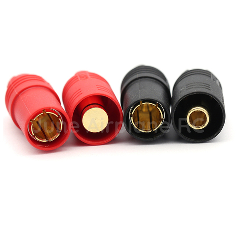 Original Amass AS150 Gold Plated Banana Plug 7mm Male/Female for High Voltage Battery Red/Black ► Photo 1/6