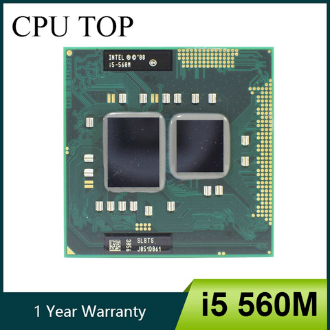 Intel Core i5 560M 2.66 GHz Dual-Core Processor PGA988 SLBTS Mobile CPU ► Photo 1/3