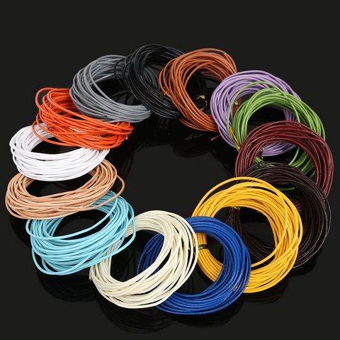 5M 1.5mm 100% Real Leather Jewelry Cord String Beading Cords DIY Accessories for Necklace Bracelet Jewelry Material Supplies ► Photo 1/6