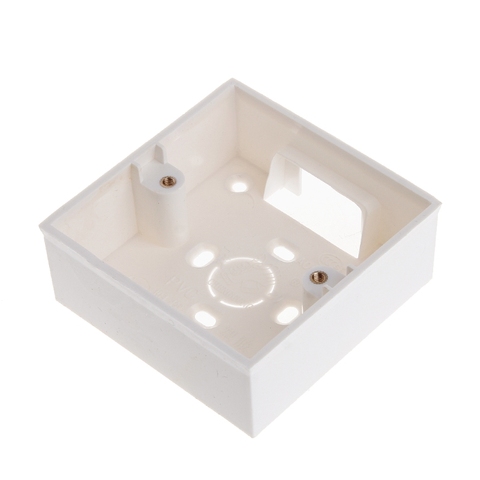 86X86 PVC Junction Box Wall Mount Cassette For Switch Socket Base ABS White Junction Case ► Photo 1/6