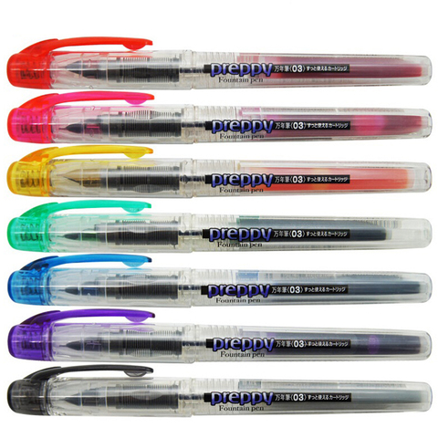First Fountain Pen for Your Kids! Color Pen Platinum Preppy Fountain School Office Supplies Pen F Nib (1 ink converter) PPQ-200 ► Photo 1/6