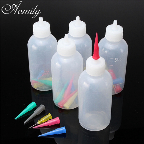 Aomily 5pcs/Set Jam Painting Squeeze Bottles with 35 Nozzles Cake Decor Family Baking Pastry 50ML Bottle Drawing Tools Jam Pot ► Photo 1/6