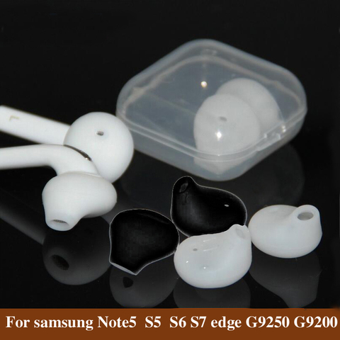 10pcs/lot Silicone Earphone Case Earpads Ear Caps For Samsung S6 S7 edge G9250 G92000 Gel Ear In-Ear Tips Eartips Ear Buds Cups ► Photo 1/6