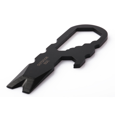 SURIEEN Outdoor Tools Steel Pocket EDC Gear Multi Tool Keychain Keyring Pry Crowbar Bottle Opener Wrench Screwdriver Gadget Tool ► Photo 1/6
