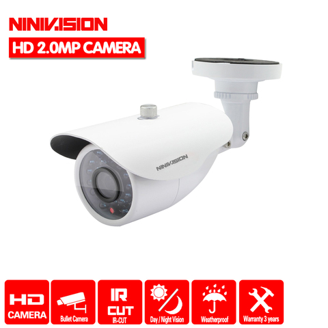 NINIVISION 3000TVL 36LEDS IR-CUT 3.6mm Sony CCD HD 1080P CCTV Outdoor Security Camera AHD-H 1080P AHD  IR Cut Filter Camera ► Photo 1/4