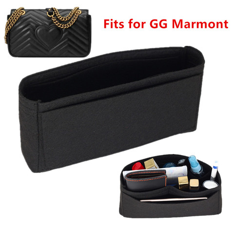 Fits For double G marmont Insert Bags Organizer Makeup GG Handbag Travel Inner Purse Portable Cosmetic base shaper ► Photo 1/6
