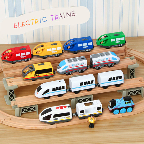 EDWONE All Kinds Electric Train Magnetic Car Track Railway Accessories Educational DIY Toy Gifts For Kids Fit   Tracks ► Photo 1/5