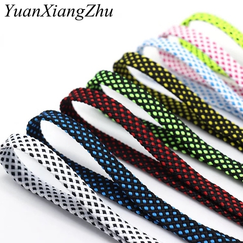 1 pair shoelace Fashion Polyester Sneaker Shoe Lace Colors Checkered Double Layer Hollow Flat Shoelaces 100/120/140CM PD1 ► Photo 1/5