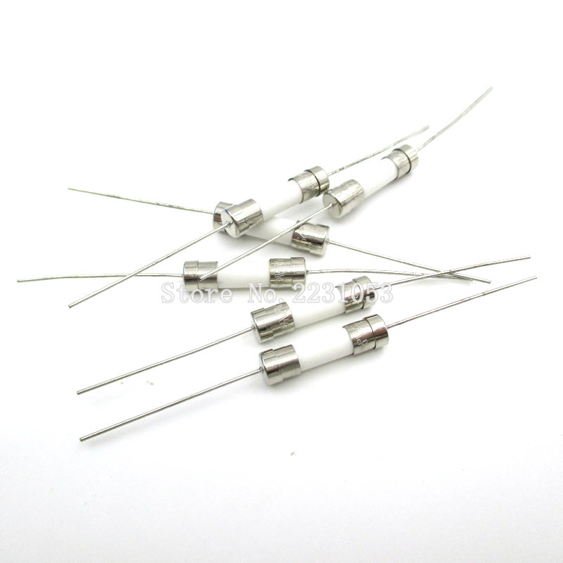 10 pieces 250V 1A Slow Blow 5x20mm Ceramic Tube Fuses 