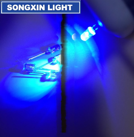 100PCS 5mm LED Diodes Flashing Blue Clear Blinking Light Emitting Diodes Flash Blink 5mm Blinking LED Diodo 5 mm danshan B ► Photo 1/5