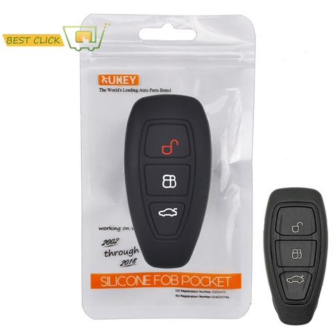 Silicone Key Case Cover For Ford Focus RS Fiesta Mondeo Kuga B-Max Grand C-Max S-Max Galaxy Keyless Fob Shell Holder Protector ► Photo 1/6