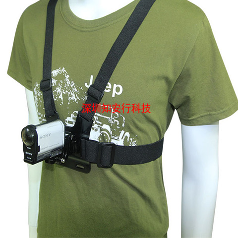 Chest Strap mount belt for Sony AS15 AS20 AS30 AS50 AS100 AS200 AS300 FDR X1000 X1000V X3000 X3000R AZ1 mini POV Action Camera ► Photo 1/6
