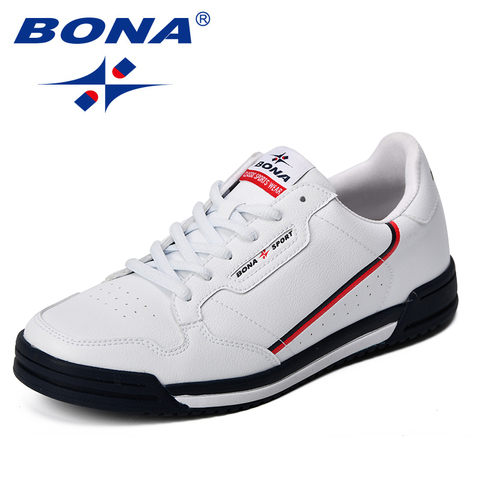 BONA Fashion Men Flats Shoes Autumn Breathable Men's Casual Shoes Trend Lightweight Leisure Shoes Comfortable Sneakers Shoes ► Photo 1/6