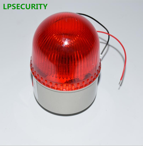 LPSECURITY waterproof gate opener motor alarm flashing lamp light with sound siren for swing sliding garage factory gate door ► Photo 1/1