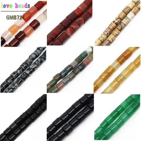 13 Styles Nature Column Tube Stone Beads For Jewelry Making 15.5 inches DIY Jewellery Bracelet Necklace(F00478-F00490) ► Photo 1/3