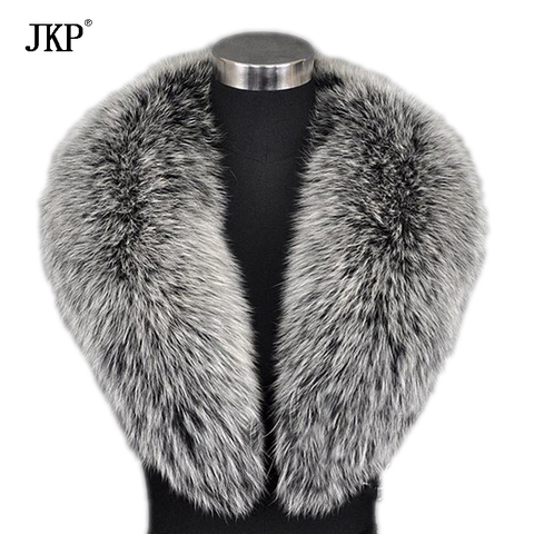 Winter Women's Real Fox Fur Collar Fox Fur Cap Fur Collar 80-100cm Collar Soft Fur Scarf Neck Warmer ► Photo 1/6