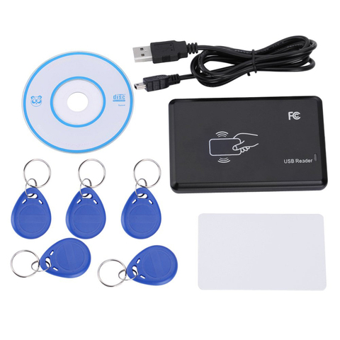 125 khz Programmer RFID Duplicator Copier EM ID Card Reader Writer Copier EM4305 T5577 Keys Cards ► Photo 1/6