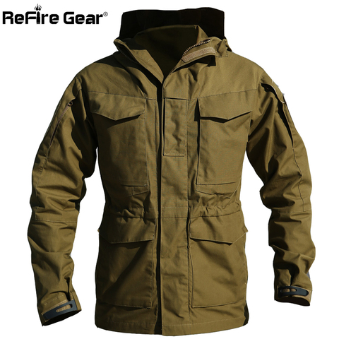 M65 UK US Army Clothes Casual Tactical Windbreaker Men Winter Autumn Waterproof Flight Pilot Coat Hoodie Military Field Jacket ► Photo 1/6