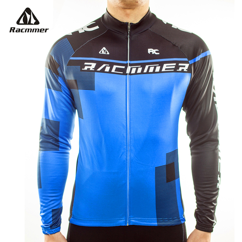 Racmmer 2022 Mens Long Sleeve Cycling Jersey Mtb Cycling Clothing Bicycle Maillot Ropa Ciclismo Sportwear Bike Clothes #CX-05 ► Photo 1/5