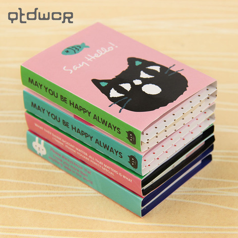 1PC Creative 180 Pages Sticker Mini Animal Sticky Notes 4 Folding Memo Pad Gifts School Stationery Supplies ► Photo 1/6