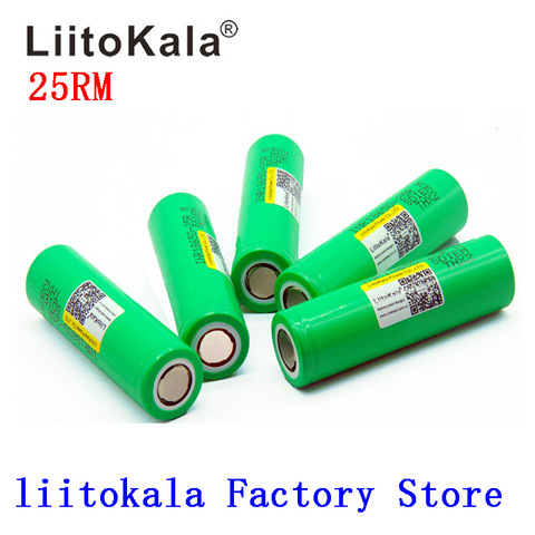 2022 NEW Liitokala 18650 Battery 2500mah INR1865025R 20A discharge lithium batteries  Battery 18650 2500 25R ► Photo 1/5