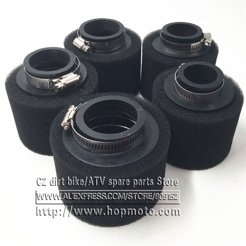 Black and Red Straight Neck Foam Air Filter 35mm 38mm 42mm 45mm 48mm 58mm Sponge Cleaner Moped Scooter Dirt Pit Bike Motorcycle ► Photo 1/5