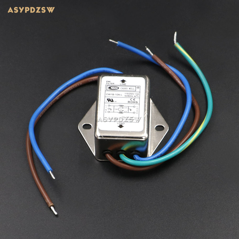 CW1B-10A-L EMI Power supply filter Anti-interference AC 115V/250V Power Filter Purifier ► Photo 1/4