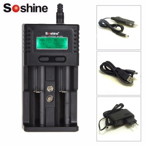 Soshine H2 SC-H2 Intelligent Charger LCD Universal Charger for Li-ion/LiFePO4 26650 18650 NiMH C AA AAA ► Photo 1/6