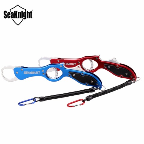 SeaKnight SK009 Stainless Steel Fishing Grips Fish Lip Grip Fishing Grabber Controller with Retention Rope Fishing Tool Tackle ► Photo 1/6