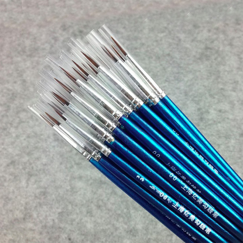 20 Pcs/Set Fine Hand Painted Thin Hook Line Pen Blue Art Supplies Drawing Art Pen Paint Brush Nylon Brush Painting Pen ► Photo 1/2