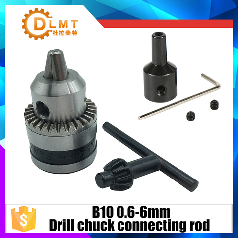 Mini Electric Drill Chuck 0.6-6mm B10 Taper Mounted Lathe Chuck PCB Mini Drill Press For Motor Shaft Connecting Rod 4 5 6 8 10mm ► Photo 1/6