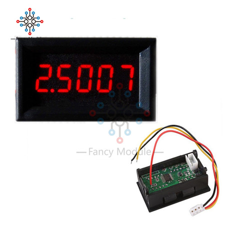 LED Red Blue Green Yellow 5 Digit DC 0-4.3000-33.000V Digital Voltmeter Voltage Meter Car Panel ► Photo 1/1