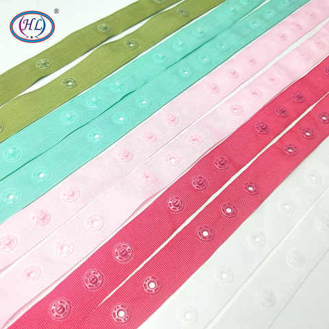 HL 18mm 1 meter/lot Nylon With  Buttons Belt For Kid's Clothes Bags Quilt Sewing Accessories ► Photo 1/4