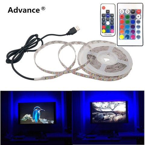 USB Led Strip 5V IP65 Waterproof light SMD3528 50cm 1m 2m 3m 4m 5m Pink Green Red Blue Christmas Flexible TV Background Lighting ► Photo 1/6