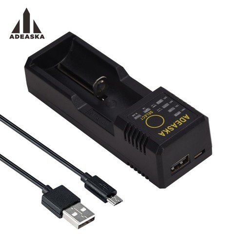 ADEASKA LED Display Intelligent USB Smart Charger for Ni-MH/Li-ion 18650 26650 AA ► Photo 1/1