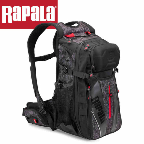 RAPALA Fishing Bag 25L Bag & Detachable Belt Fishing Backpack 40cm*32cm*20cm Fishing Tackle Bag Multifunctional outdoor backpack ► Photo 1/6