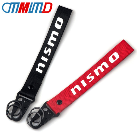 Car Ribbon Key Chain Key Ring For Nissan Nismo Almera Tiida X Trail Note Juke Teana 350Z 370Z GTR KeyChain accessories Styling ► Photo 1/6