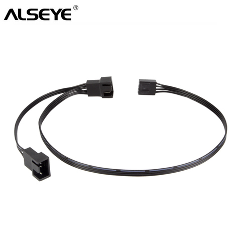 ALSEYE PC Fan Adapter (2 piece/lot) 3pin/4pin PWM 300mm Fan Extension Cables for PC Cooling Fan ► Photo 1/6
