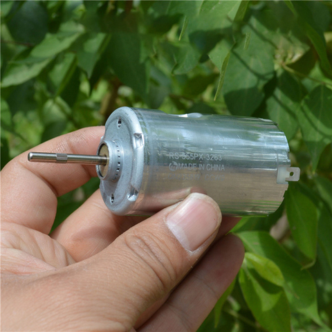 RS555 Motor Mute Large Torque Micro Motor Automotive Precision Instrument Motors DIY Materials DC6V-DC24V 2300-9400rpm 0.2A ► Photo 1/1