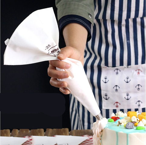 35/40/46/50/55/60cm 100%Cotton Cream Pastry Icing Bag Baking Cooking Cake Tools Piping Bag Kitchen Accessories Eco-Friendly H561 ► Photo 1/6