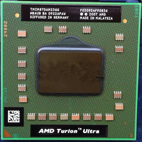  AMD laptop Mobile AMD Turion x2 Ultra ZM-87 ZM87 Socket FS1 CPU 2M Cache/2.4GHz/Quad-Core processor zm 87 cpu TMZM87DAM23GG  ► Photo 1/1