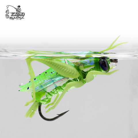 Grasshopper Flies Dry Fly Fishing Flies 4pcs/12pcs Insect Baits  Fishing Lure Carp Trout Muskie Fly Tying Material Flyfishing ► Photo 1/6